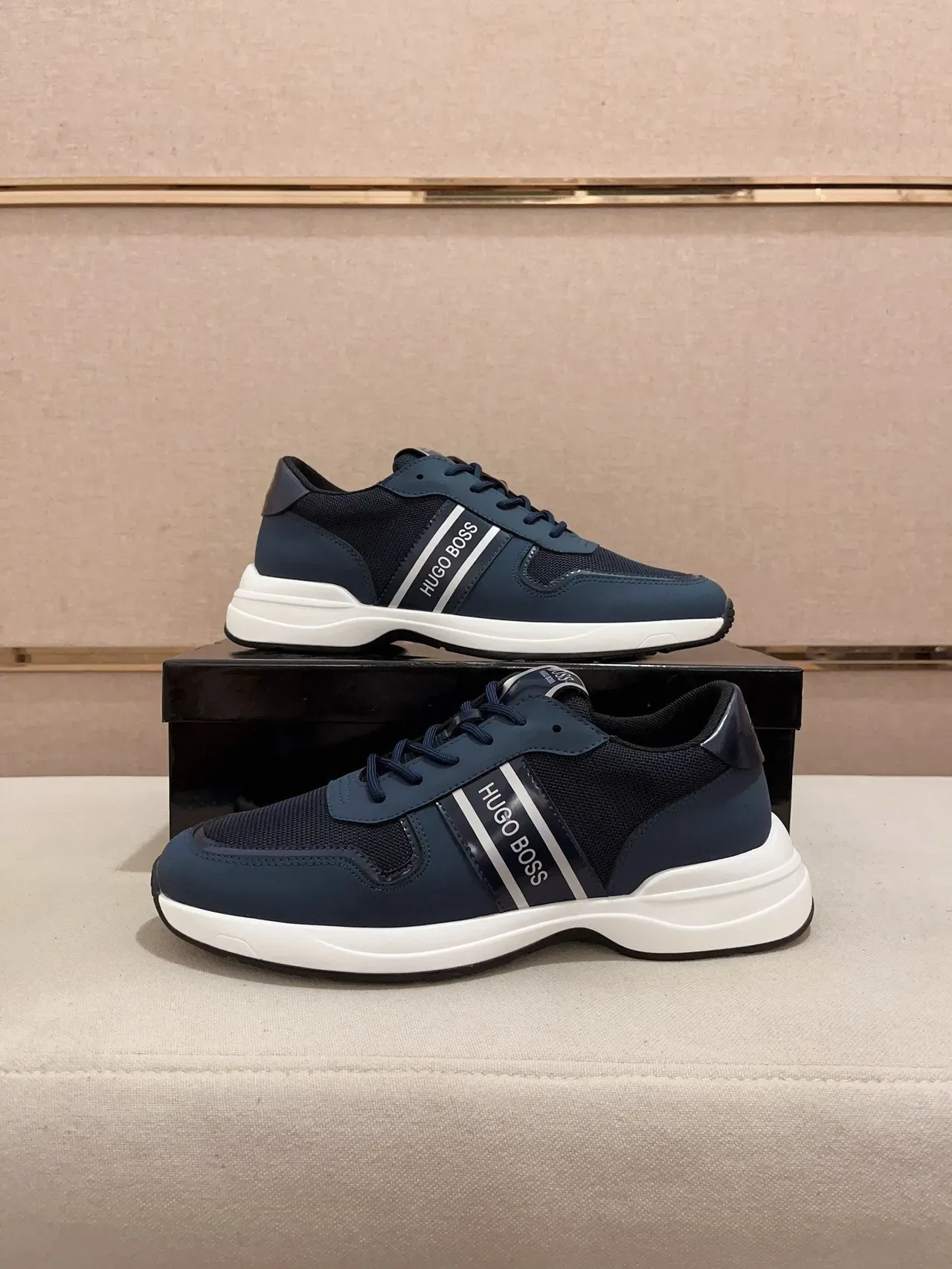 Hugo Boss Chaussures Lifestyle Navy et Blanc 7