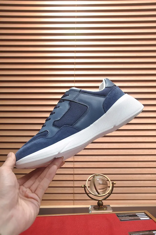 Hugo Boss Sneaker Lifestyle en Daim et Maille Bleu Marine 6