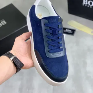 Hugo Boss Navy سويدي حذاء لايف ستايل