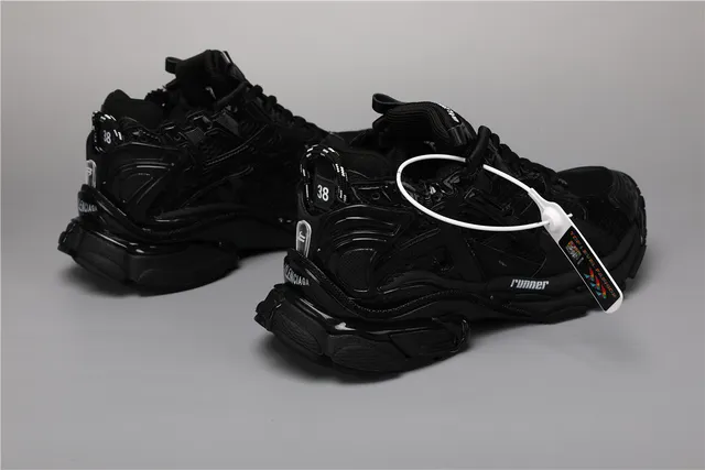 Kith Runner Monochrome Black Chunky Sneakers 3
