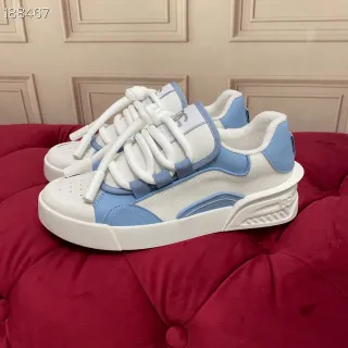 Lanvin Run Away White and Light Blue Lifestyle Sneakers