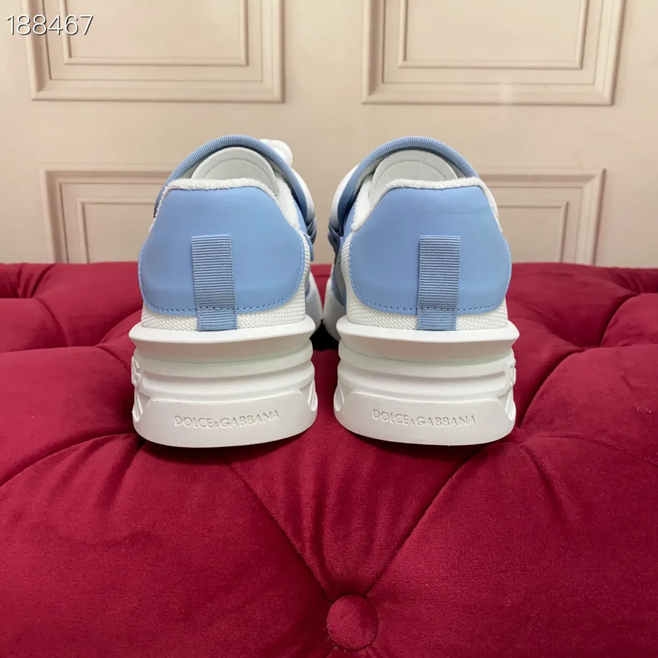 Lanvin Run Away White and Light Blue Lifestyle Sneakers 2