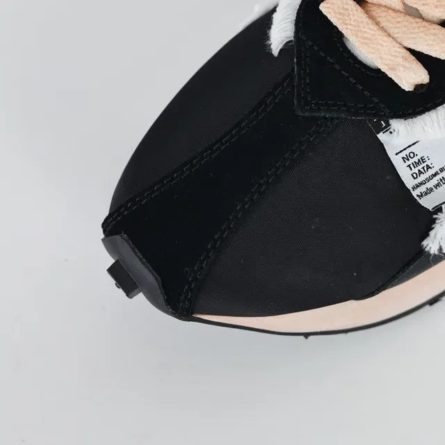 Lanvin Runner rayures effilochées noir beige sneakers lifestyle 5
