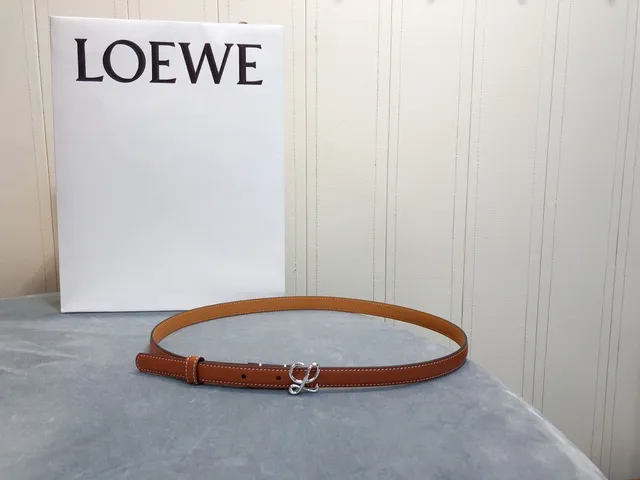 Loewe Anagram Belt Cognac Leather Belt 3