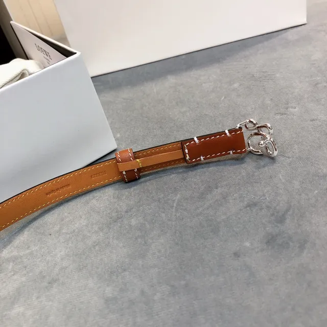 Loewe Anagram Belt Cognac Leather Belt 4
