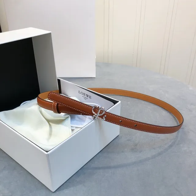 Loewe Anagram Belt Cognac Leather Belt 5