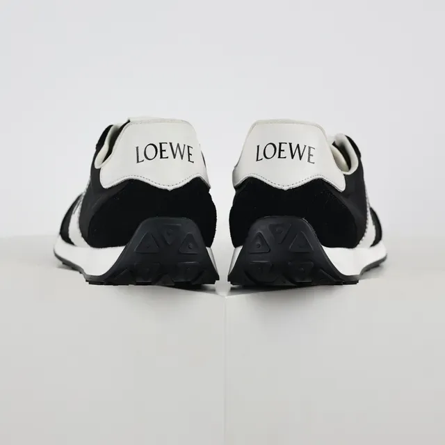 Loewe Flow Runner Black and White Lifestyle Sneakers 8