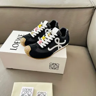 Loewe Flow Runner Black White Beige Lifestyle Sneakers