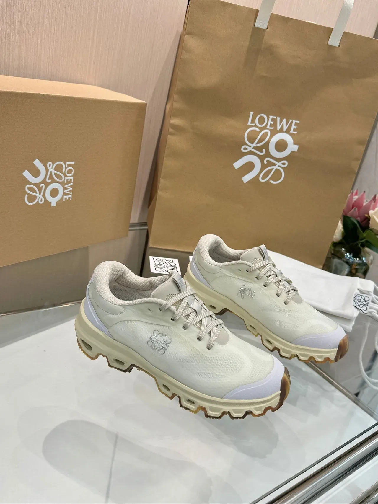 Loewe Flow Runner Off-White Mesh Tênis Lifestyle 7