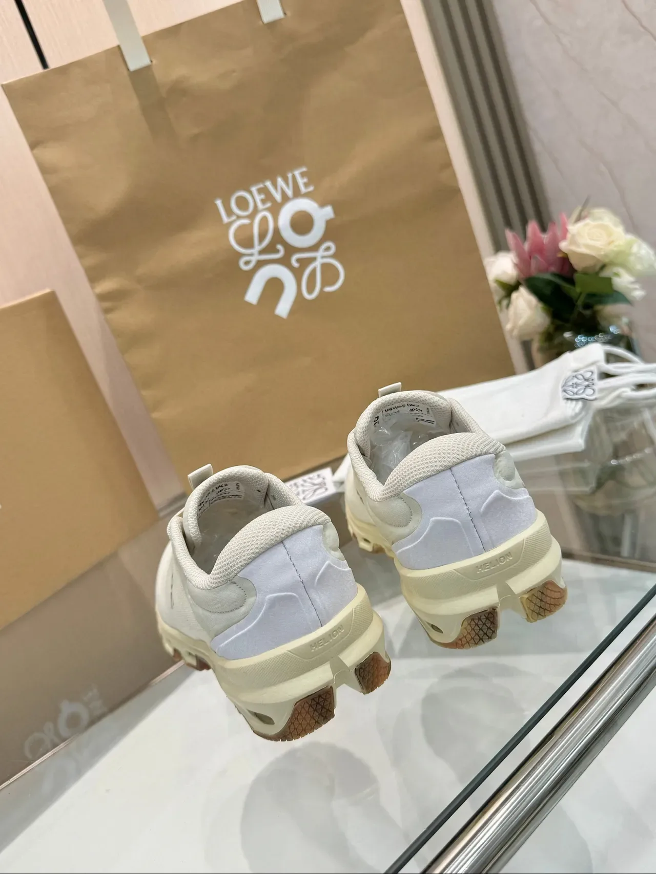 Loewe Flow Runner Off-White Mesh Tênis Lifestyle 8