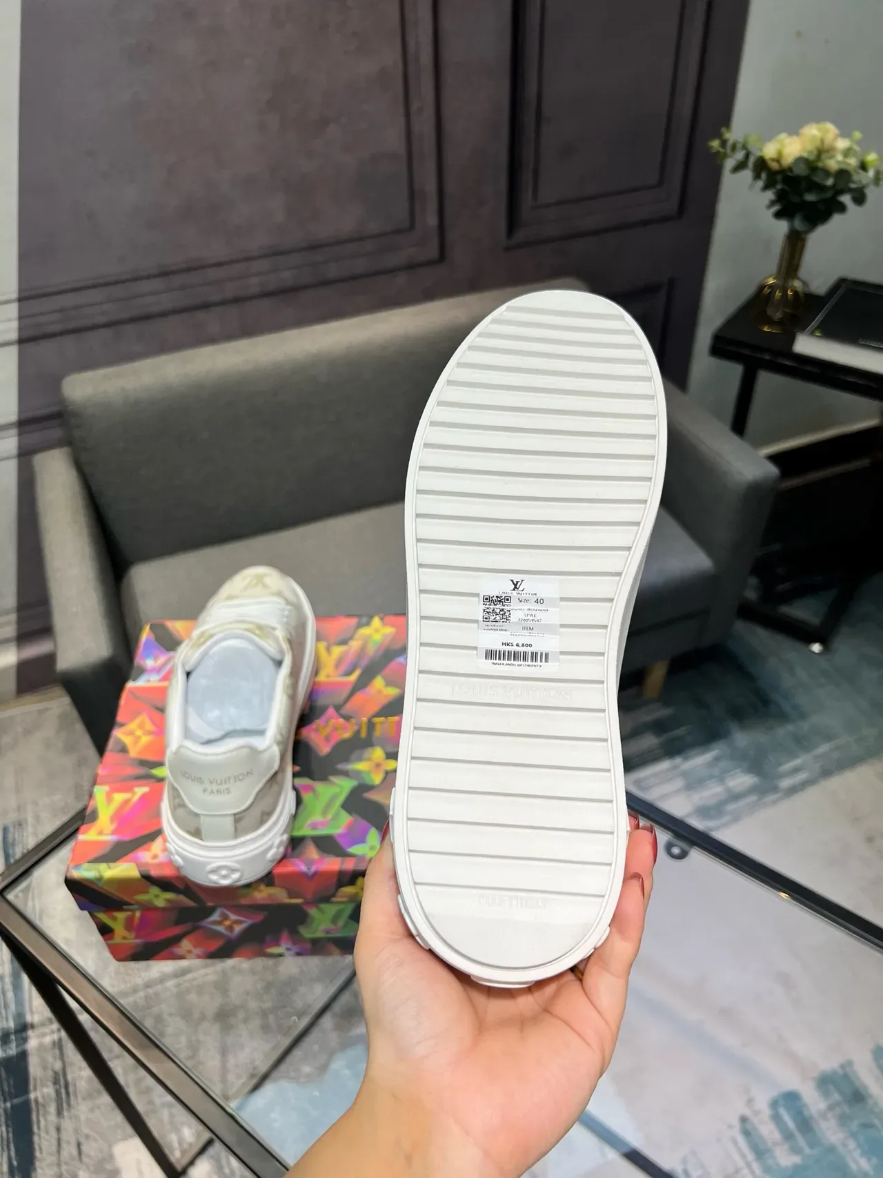 Louis Vuitton Beige Gold Monogram Canvas Low-Top Lifestyle Sneakers 6
