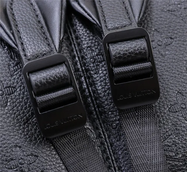 Louis Vuitton Black Embossed Monogram Structured Leather Casual Backpack 13