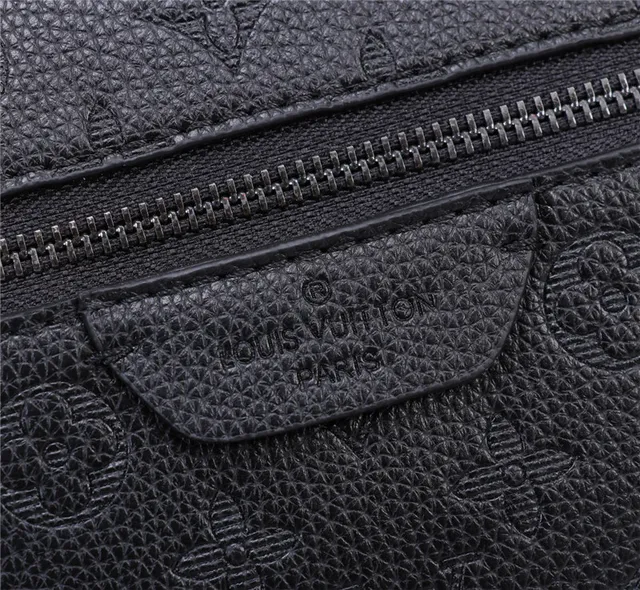 Louis Vuitton Black Embossed Monogram Structured Leather Casual Backpack 15