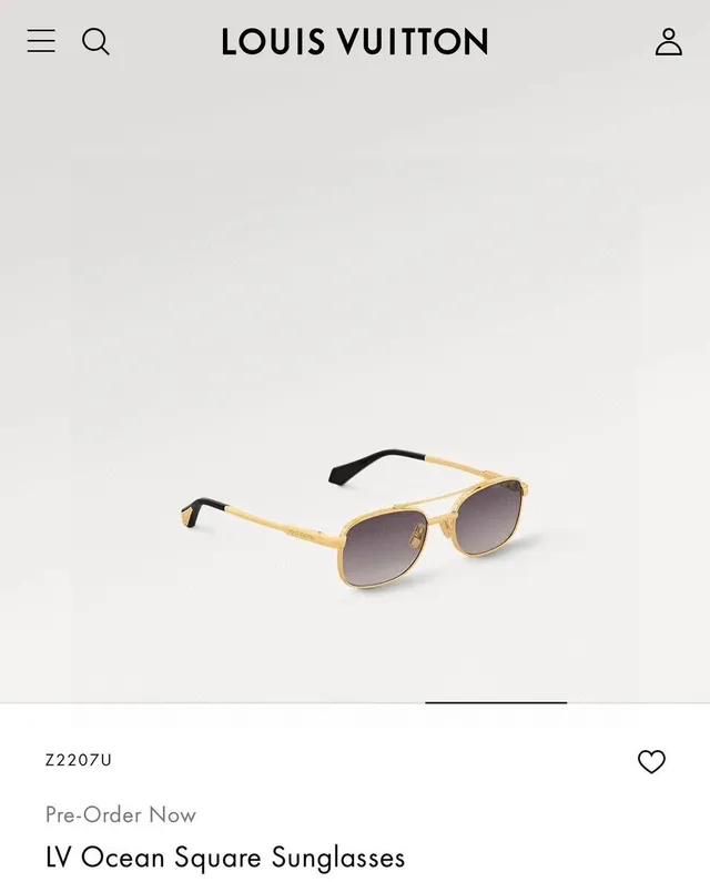 Louis Vuitton Black Metal Frame Gradient Brown Sunglasses 3