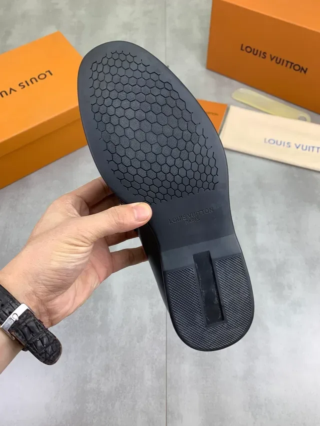 Louis Vuitton Black Penny Strap Loafer 2