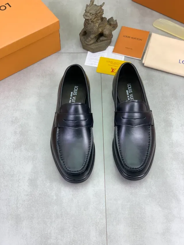 Louis Vuitton Black Penny Strap Loafer 5