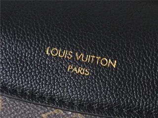 Louis Vuitton Brown Black Monogram Canvas Flap-Top Closure Chain Bag 6