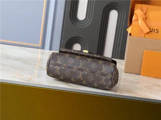 Louis Vuitton Brown Black Monogram Canvas Flap-Top Closure Chain Bag 7