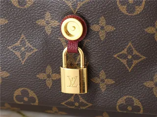 Louis Vuitton Brown Black Monogram Canvas Flap-Top Closure Chain Bag 14