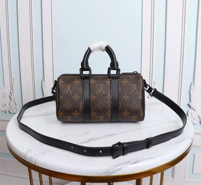 لويس فيتون بني متعدد الألوان Monogram قماش مطرز ملصق شخصية Boston Bag 6