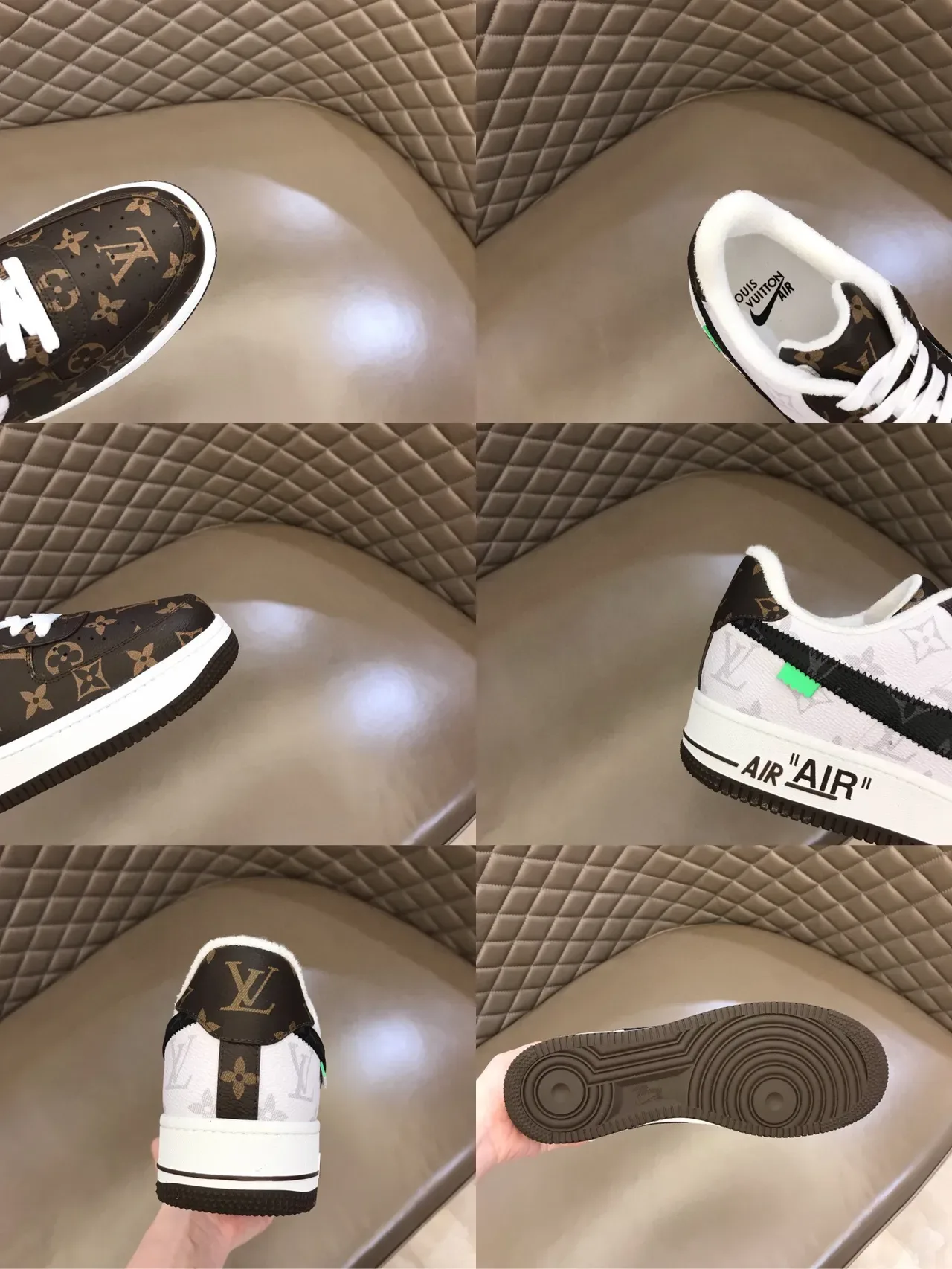 Louis Vuitton Tênis Marrom e Branco Monogram Canvas Col Plush Lifestyle Sneakers 2