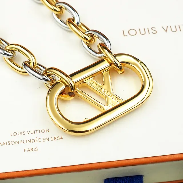 Louis Vuitton Chain Reaction Dual-Tone Gold and Silver Monogram Bracelet 3