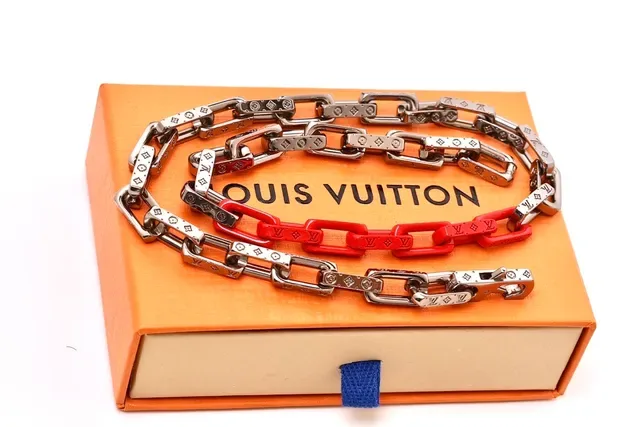 Bracelet Louis Vuitton Chain Reaction Rouge en Résine et Métal 2