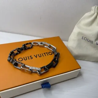 Louis Vuitton Chain Reaction Two-Tone Monogram Bracelet