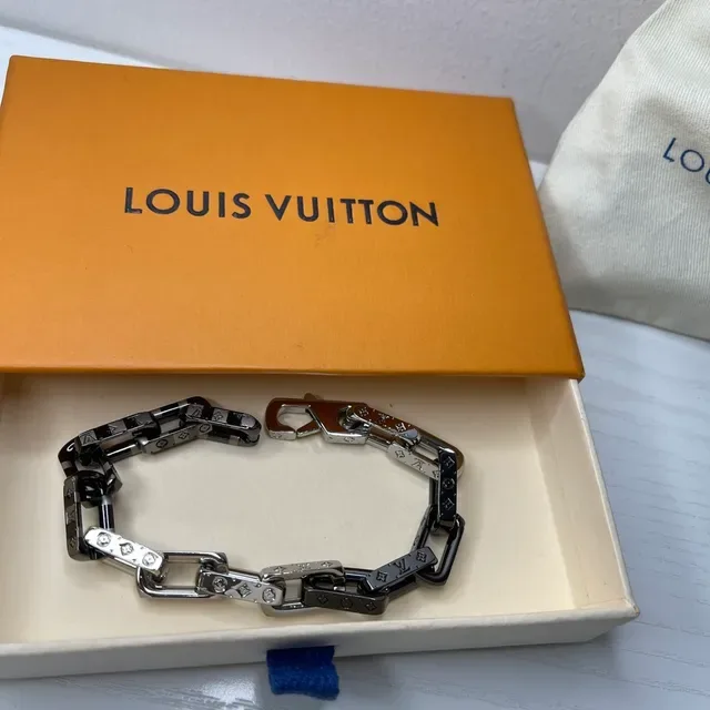 Louis Vuitton Chain Reaction Two-Tone Monogram Bracelet 3