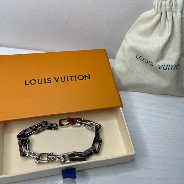 Louis Vuitton Chain Reaction Two-Tone Monogram Bracelet 4