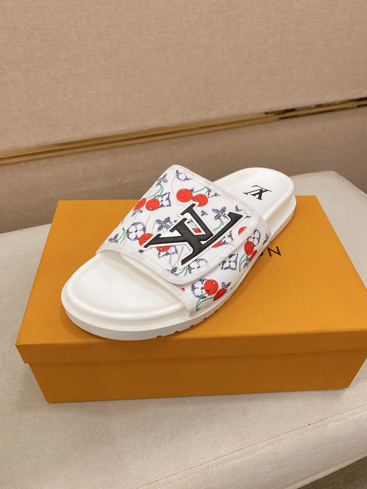 Louis Vuitton Cherry Print Slide Slippers 4