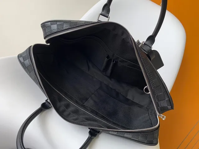 Louis Vuitton Damier Graphite Checkered Black Boston Bag 3