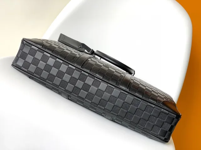 Louis Vuitton Damier Graphite Checkered Black Boston Bag 4