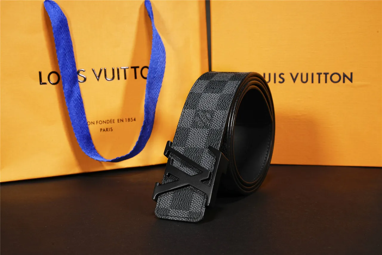 Louis Vuitton Damier Graphite Leather Belt 7