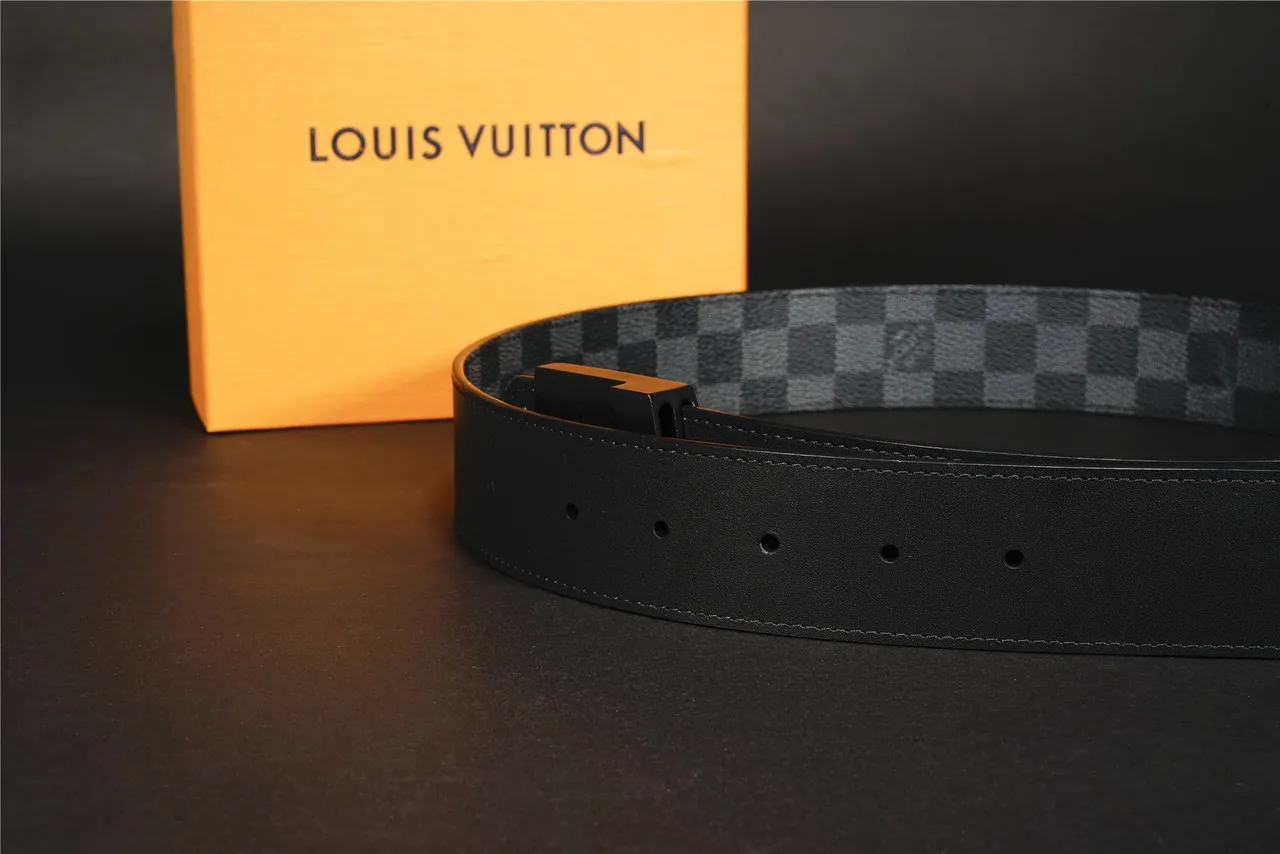 Louis Vuitton Damier Graphite Leather Belt 8
