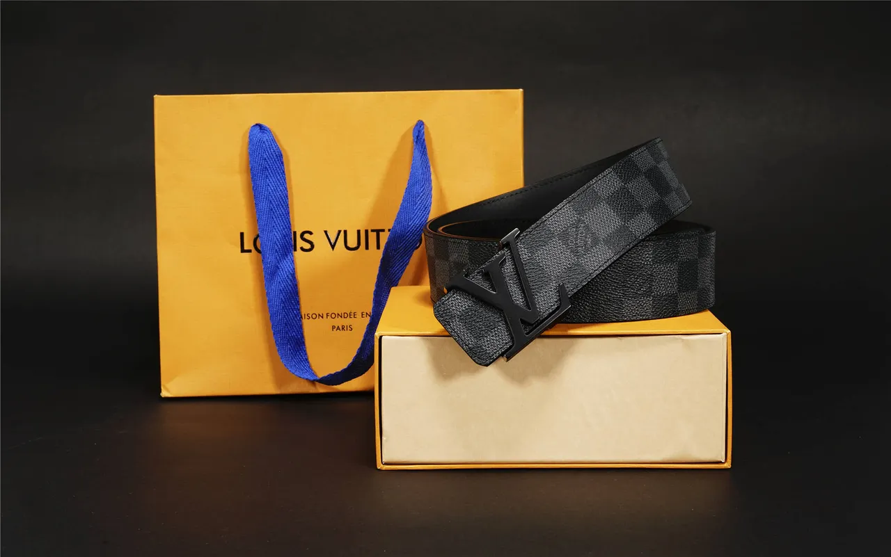 Louis Vuitton Damier Graphite Leather Belt 10