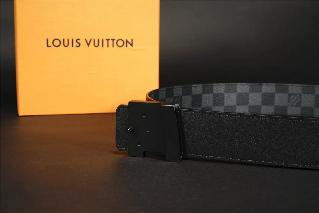 Louis Vuitton Damier Graphite Leather Belt 11