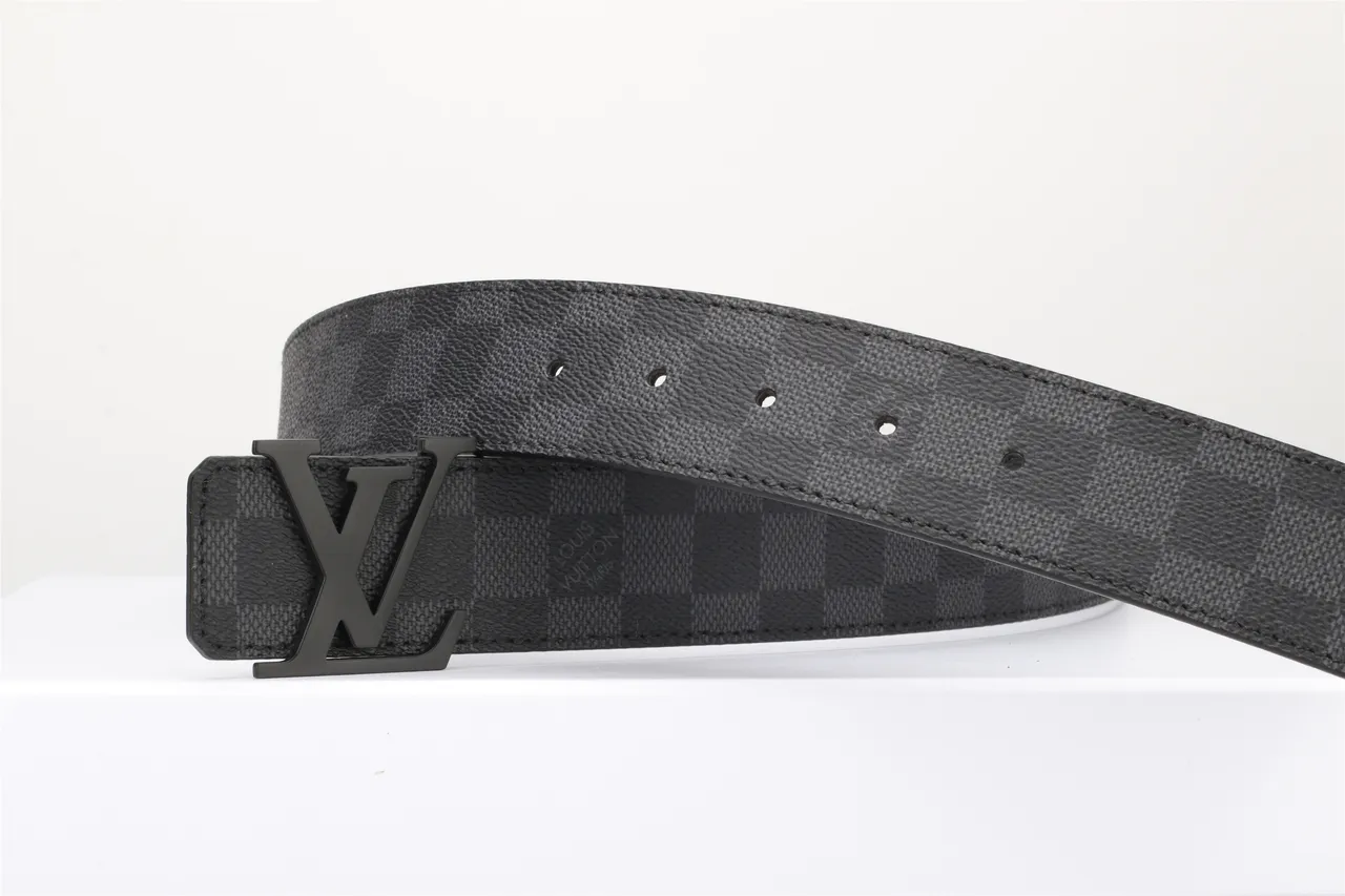 Louis Vuitton Damier Graphite Leather Belt 13