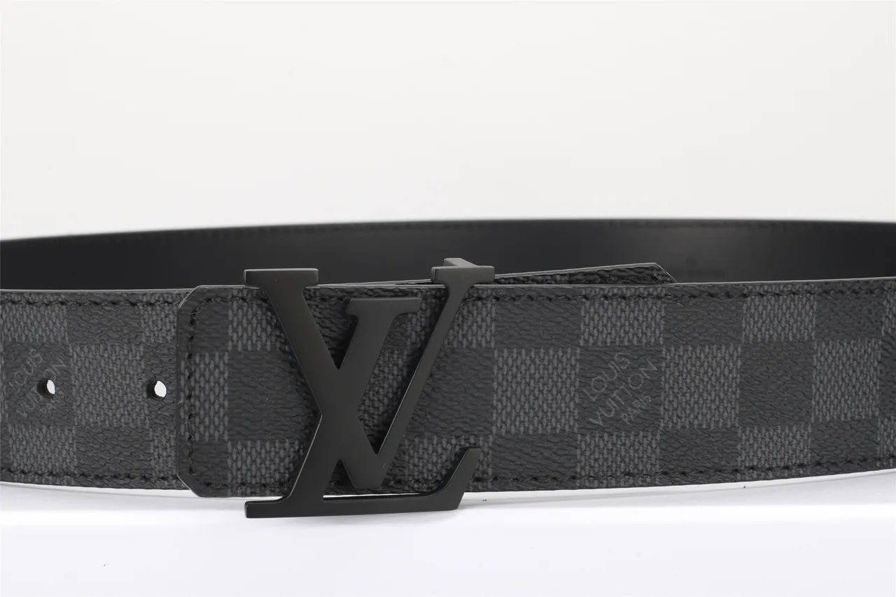 Louis Vuitton Damier Graphite Leather Belt 16
