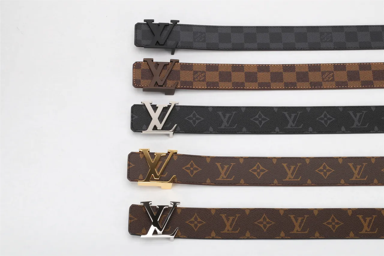 Louis Vuitton Damier Graphite Leather Belt 20