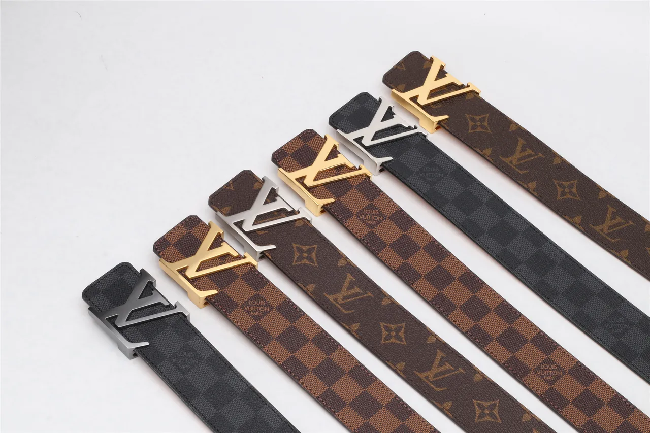 Louis Vuitton Damier Graphite Leather Belt 21