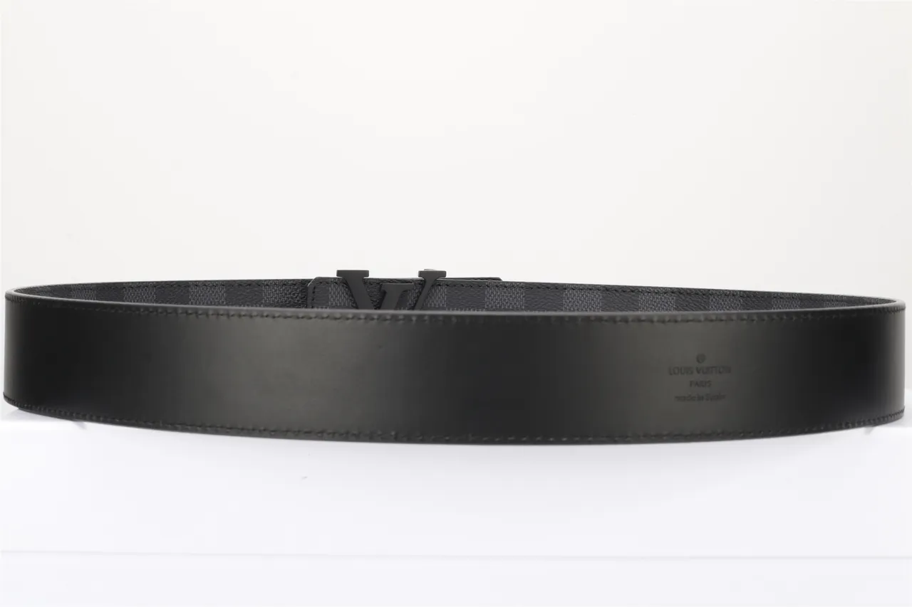 Louis Vuitton Damier Graphite Leather Belt 22