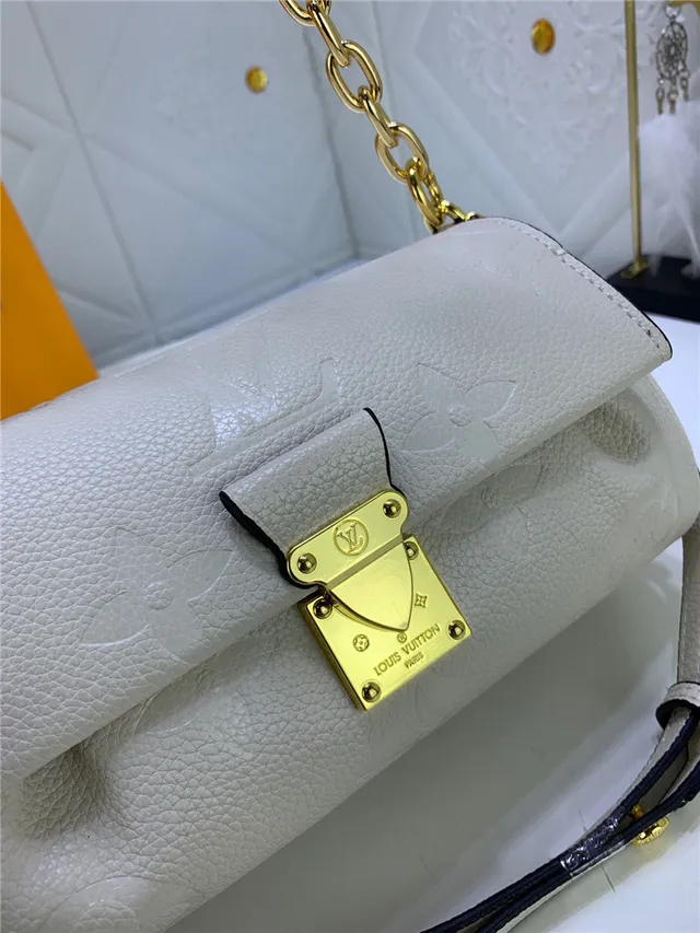 Louis Vuitton Dauphine Black Embossed Monogram Chain Bag 5