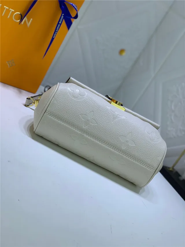 Louis Vuitton Dauphine Black Embossed Monogram Chain Bag 7