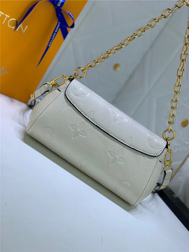 Louis Vuitton Dauphine Black Embossed Monogram Chain Bag 8