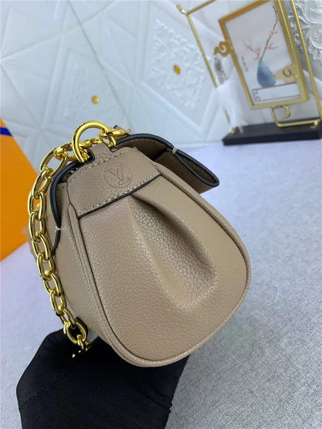 Louis Vuitton Dauphine Black Embossed Monogram Chain Bag 15