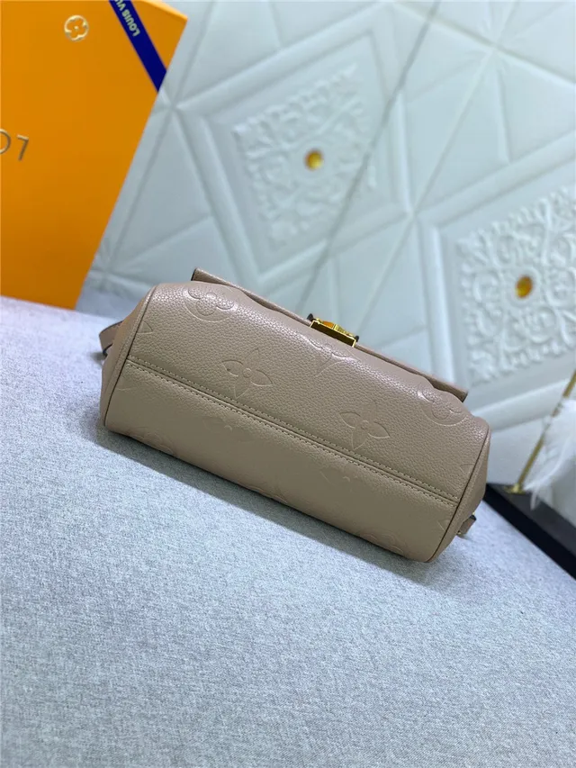Louis Vuitton Dauphine Black Embossed Monogram Chain Bag 16