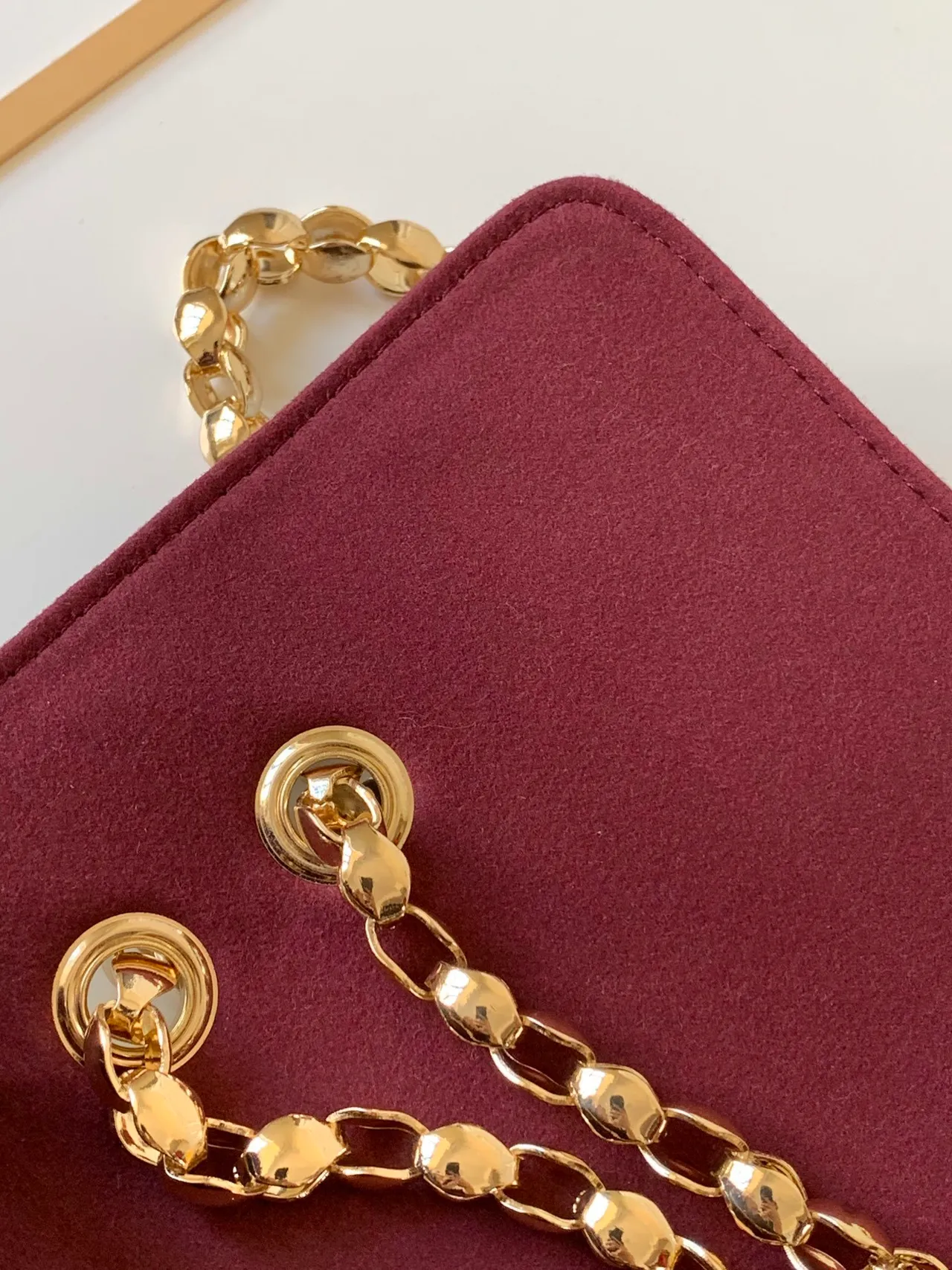 Louis Vuitton Dauphine Brown and Burgundy Monogram Chain Bag 2