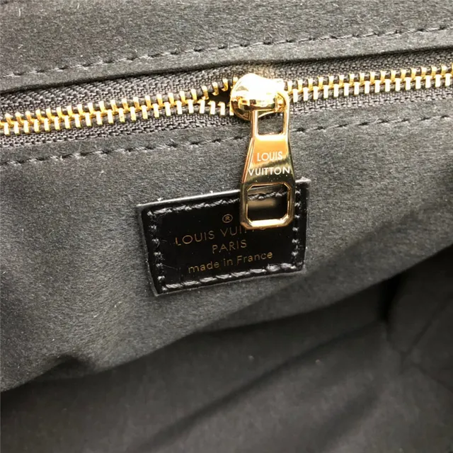Louis Vuitton Dauphine Sac Tote Marron Toile Monogram et Cuir Noir 2