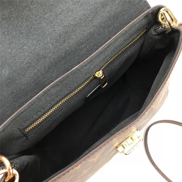 Louis Vuitton Dauphine Sac Tote Marron Toile Monogram et Cuir Noir 3